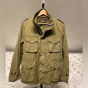 Barbour Mens Gold Standard Overdyed Corbridge Casual Jacket M Olive with blemish
